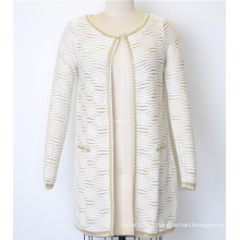 Cotton Lurex Fashion Open Women Cardigan